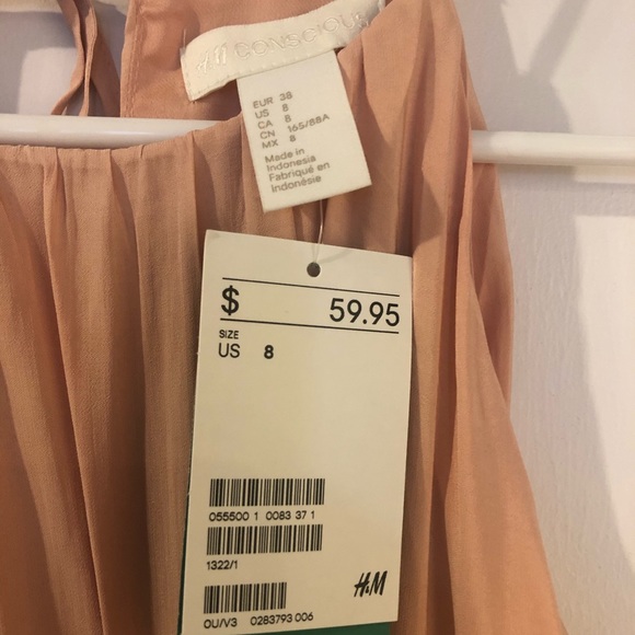 H&M Conscious blush pink Grecian maxi dress. - Picture 4 of 4